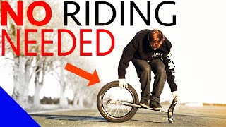 5 Unicycle Tricks You Can Learn Without Riding [upl. by Adnilem]