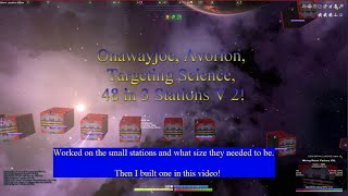 Onawayjoe Avorion Targeting Science 48 in 3 Stations V 2 [upl. by Ahsatsan]