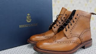 HERRING SHOES Hawkshead Full Brogue Boot REVIEW [upl. by Soutor]