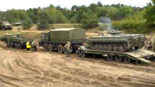 3 Tatra 813 und 815 ziehen BMP auf Tieflader Tag der TechnikShow Mahlwinkel 2012 [upl. by Branen]