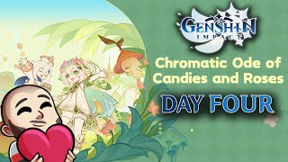 Day 4 Minigames  Chromatic Ode of Candies and Roses  Genshin Session  4K60  Livestream [upl. by Vida]