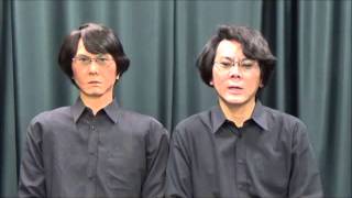 Greetings from Professor in Robotics Hiroshi Ishiguro and his robot [upl. by Sonnnie162]