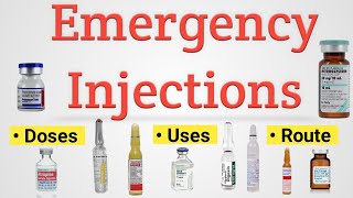 Emergency Injection  Emergency Medicine  Emergency Injection कौन से होते हैं [upl. by Artamas]