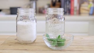 How to make Flavored Simple Syrups  Mint Simple Syrup Recipe [upl. by Enenaj540]