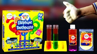 How to Make Elephant Toothpaste Experiment Kit Unboxing amp Test [upl. by Aicela]