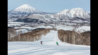 Rusutsu Resort blue Trail Back to ski lift March 24 2024 [upl. by Eniotna]