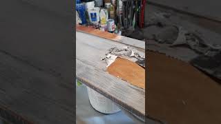 Paint removal from cabinet doors with CitriStrip [upl. by Assylem]