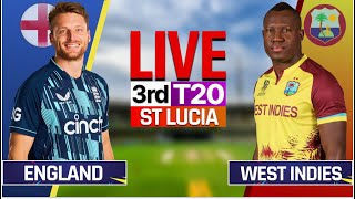 Live  West Indies vs England 2rd T20  Live Score amp Commentary  WI vs ENG live [upl. by Maddalena]