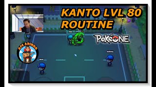 POKEONE  DO THIS ROUTINE TO GET LEVEL 80 IN KANTO NO BOUNTIES REQUIRERED MORE THAN 1 LEVEL A DAY [upl. by Bernetta]