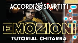 EMOZIONI Tutorial Chitarra  Lucio Battisti [upl. by Herodias]