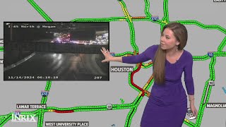 Major crash on the North Freeway causing problems near downtown [upl. by Alyek]