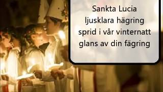 Luciasången Sankta Lucia 3 verser [upl. by Yrrot362]