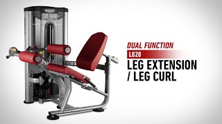 L020  Leg Extension  Leg Curl Dual Function  BH Commercial Strength [upl. by Labors754]