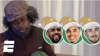 SixersCeltics Christmas Day promo starring Daveed Diggs and Ryan Nicole Peters  NBA [upl. by Ellehsem713]