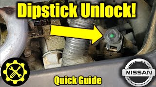 Nissan CVT Transmission  How to Remove the Dipstick amp Check Fluid [upl. by Phares217]