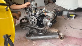 VW 1600 Rebuild Engine amp New Glass Installed Hanging out with VWDarrin [upl. by Ticknor42]