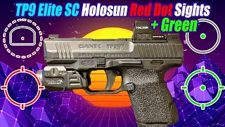 4 Best Canik TP9 Elite SC Holosun Red amp Green Dot Sights  Adapter Plates [upl. by Adnir]