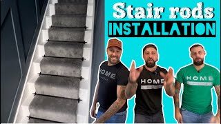 How To Install Stair Rods on a Carpet Runner [upl. by Eelarak]