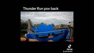 Thunder Run front and back pov at kentucky kingdom [upl. by Wachtel]