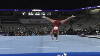 Taylor Burkhart  Floor Exercise  2024 Xfinity US Championships  Senior Men Day 2 [upl. by Nagaek]