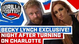 EXCLUSIVE Becky Lynchs first interview after turning on Charlotte at SummerSlam [upl. by Onez]