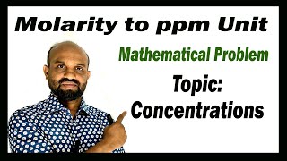 Lesson 6 Molarity to ppm Unit  Topic Concentrations  Quantitative Chemistry [upl. by Elyrrad]