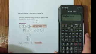 Tutorial Kalkulator fx570ms Matriks Songsang [upl. by Reitman288]