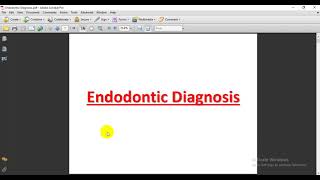 Endodontic Diagnosis  Lec 1 [upl. by Perpetua]