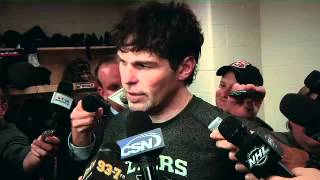 Jaromir Jagr makes fun of Ilya bryzgalov post game april 11th 2012 [upl. by Er]