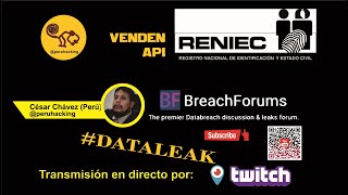 Venden API de RENIEC en BreachForum [upl. by Anyahs]