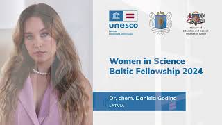 Baltijas stipendija sievietēm zinātnē 2024 Dr chem Daniela Godiņa [upl. by Ettolrahc]