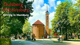 Driving in Hamburg Dulsberg ➡️ Wilhelmsburg4K [upl. by Annovad]