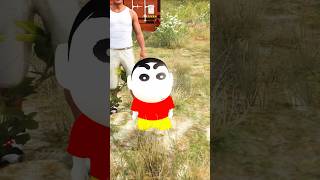 SHINCHAN SAW 😍 CONTAINER IN JUNGLE 🚗 gta5telugu shinchan doraemon bommalu prashugaming007 [upl. by Onoitna]