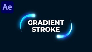 Gradient Stroke Animation in After Effects  After Effects Tutorial  No Plugins [upl. by Enuahs]