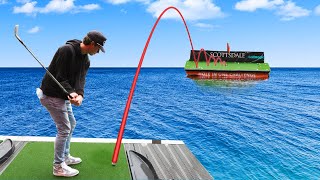 Hole in One On Floating Golf Green [upl. by Wehttam140]