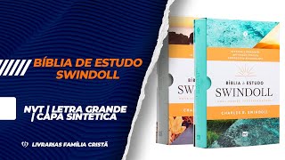 Bíblia de Estudo Swindoll  NVT  Letra Grande  Capa Sintética  Livrarias Família Cristã [upl. by Hgiel363]