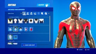 How To Make Spiderman Miles Morales Skin NOW FREE In Fortnite Super Hero Skin Custom Hero Skin [upl. by Anelrahs]