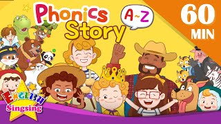 English Phonics Story  A to Z for Children  Collection of Kindergarten Story [upl. by Gausman]