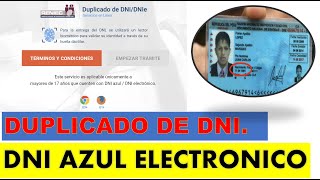 COMO SOLICITAR DUPLICADO DE DNI DE FORMA VIRTUAL DE LA PLATAFORMA DE RENIEC [upl. by Ixela]