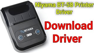 Niyama BT58Printer Driver  Niyama BT58 Wireless Bluetooth Thermal Mobile Receipt POS Printer 58mm [upl. by Zea]