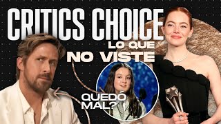 CRITICS CHOICE AWARDS 2024 TODO lo que NO VISTE  Mejores Momentos  Ganadores Chisme y más [upl. by Aicyle]