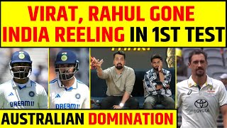 🔴INDIA VS AUSTRALIA DAY 1 LUNCH  VIRAT KOHLI KL RAHUL OUT INDIA IN TROUBLE [upl. by Trebleda517]