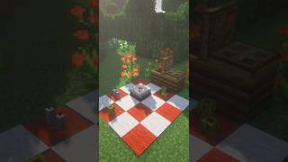 Who would you bring to this cute picnic spot 💕minecraft cute picnic tutorial romantic gaming [upl. by Yk]