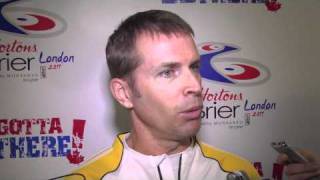 2011 Tim Hortons Brier  Page Playoff 1v2 Media Scrum [upl. by Patrich]