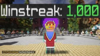 bedwars 1000 winstreak world record [upl. by Francklyn]