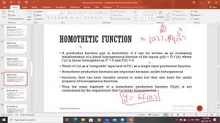 production function homogeneous and homothetic function [upl. by Sudnor735]