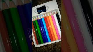 doms pencil colour 12shades rs30🌈colour doms pencilcolours [upl. by Lodi]