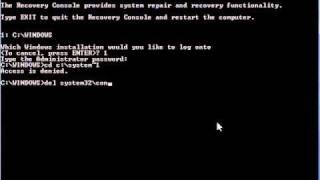 System Restore Using the Recovery Console in Windows XP [upl. by Nirihs132]