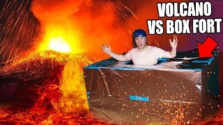 BOX FORT Vs VOLCANO CHALLENGE 🔥 [upl. by Tia]