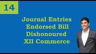 Lecture 14  Endorsed Bill Dishonoured  12th Commerce [upl. by Wescott]